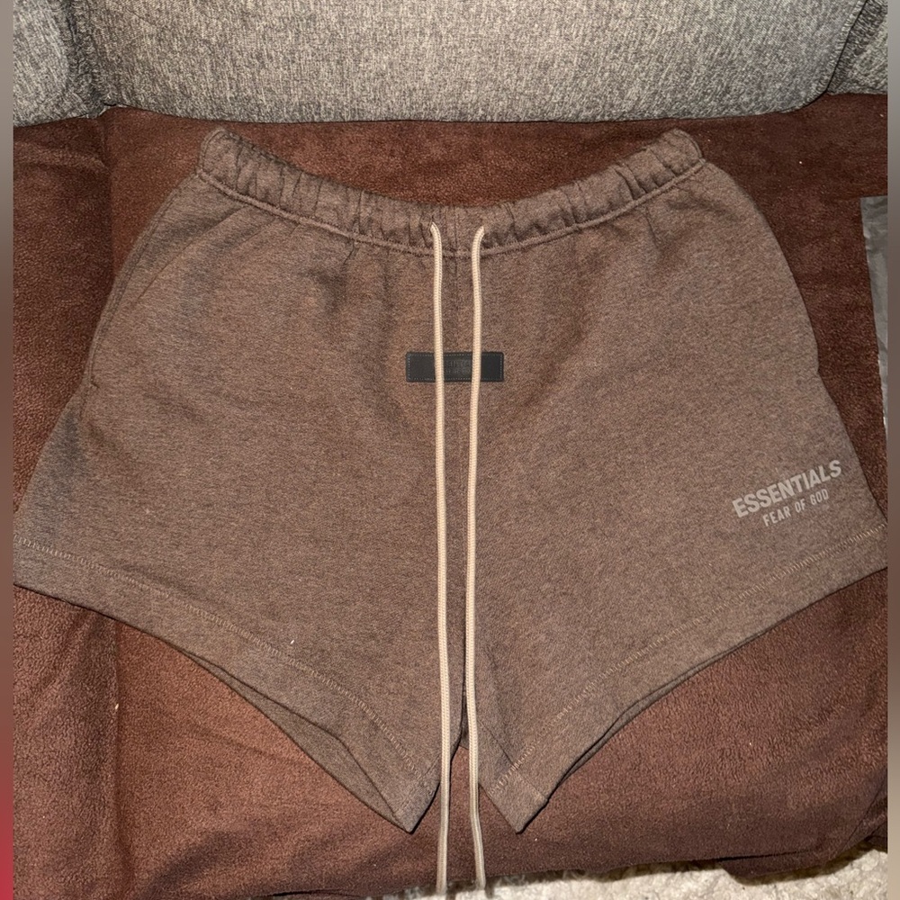 Fear of God Essentials Heather Wood Shorts